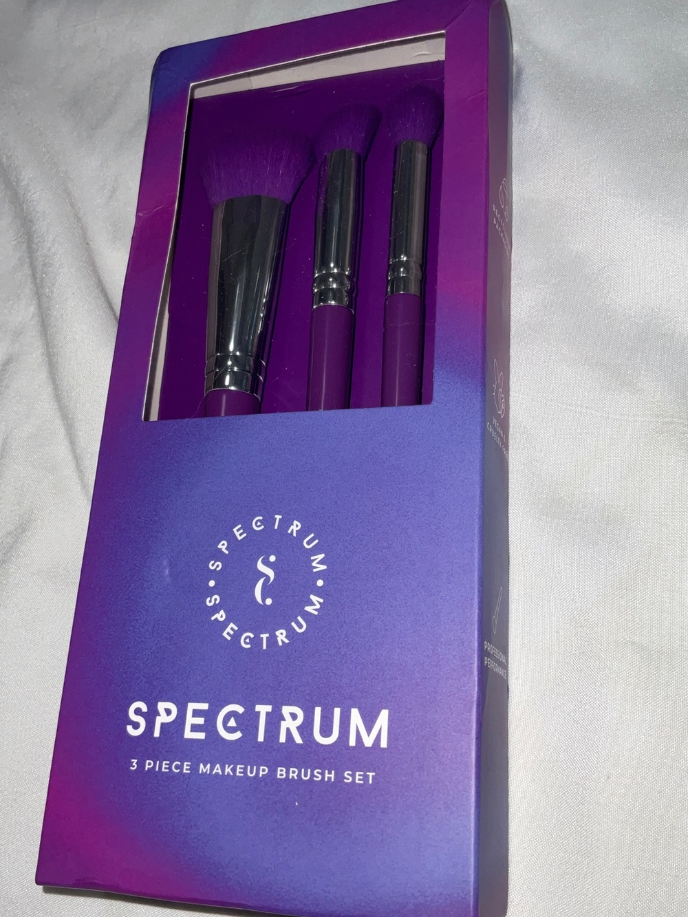 Spectrum 3 piece Brush Set Foundation Concealer Blender